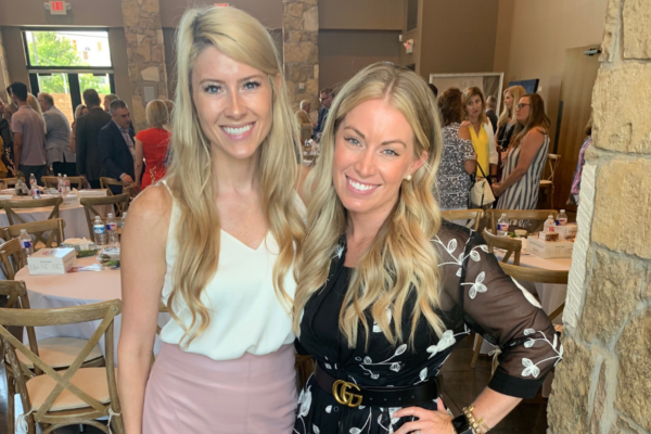 Melody of Hope Founder Charlie Welch and Board Member Ashley Miller at the Frisco State of the Arts event